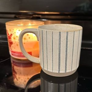 Hearth & Hand Blue Pinstripe Dining Mug